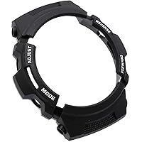 Casio 10272876 Genuine Factory Casio Replacement Black Rubber Bezel fits AW-590 AW-591 AWG-100 AWG-101 AWG-M100 AWR-M100