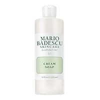 Mario Badescu Cream Soap - Oil-Free and Fragrance-Free Gentle Facial Cleanser for Women and Men - Conditions and Cleanses for Soft and Nourished Skin - Cream Cleanser Face Wash