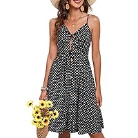 LAISHEN Women's 2024 Summer Dresses Floral Beach Hawaiian Vacation Casual Spring Sundress with Pockets