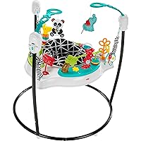 FISHER-PRICE BABY Bouncer Animal Wonders Jumperoo Activity-Center with Music Lights Sounds and Developmental Toys​