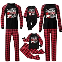 Family Christmas Pjs Matching Sets, Christmas Pajamas for Family Penguin Sleepwear Top Matching Xmas Pjs for Family