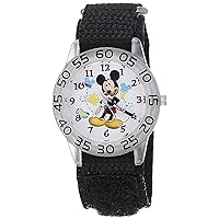 Disney Mickey Mouse Kids' Plastic Time Teacher Analog Quartz Strap Watch