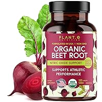 USDA Plant.O Premium Organic Beet Root Tablets [1350mg Beets Powder] with Black Pepper for Extra Absorption - Nitric Oxide Supplement