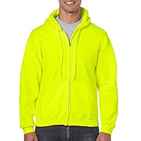 18600 Zip Fleece Sweatshirt Safety Green Large