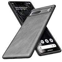 X-level Google Pixel 7 Case, Thin Slim Premium PU Leather Elegant Soft TPU Bumper Shockproof Protective Cases Phone Cover for Google Pixel 7 2022 (Gray)