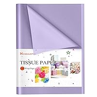 NACHLYNN 60 Sheets Purple Tissue Paper Bulk Gift Wrapping Paper 14 x 20 inch Art Paper Crafts for Wedding Holiday Birthday Party Crafts Halloween Decorations