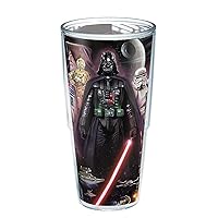 Tervis Made in USA Double Walled Star Wars Insulated Tumbler Cup Keeps Drinks Cold & Hot, 24oz - No Lid, Collage