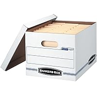 Bankers Box® Stor/File™ Standard-Duty Storage Boxes With Lift-Off Lids And Built-In Handles, Letter/Legal Size, 15