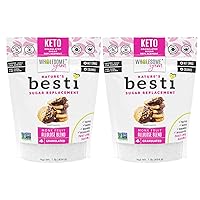 Wholesome Yum Besti Natural Sugar Substitute - Granulated Monk Fruit Sweetener Blend With Allulose (No Erythritol) - Keto, Non GMO, Zero Calorie, Zero Carb, Sugar Free, No Aftertaste (1 lb) 2 Pack