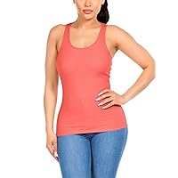 Cotton Ribbed Racerback Tank Tops for Women Basic Workout Athletic Tanks Gym Tank Top Yoga Shirts Pack 1-4