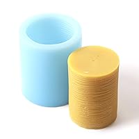 Ridged Cylinder Silicone Mould