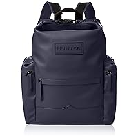 Hunter UBB2022LRSNVY Original Top Clip Backpack, Lavalized Leather, Navy