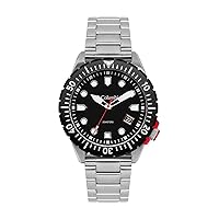 Columbia Timings Pacific Outlander Black 3-Hand Date with Stainless Steel Bracelet