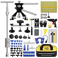 Super PDR 85PCS Paintless Dent Removal Kit, Dent Puller Kit, Car Dent Repair with Slide Hammer T-Bar, Bridge Puller, Dent Lifter, Used to Repair Various Dents Caused by Hail, Stones, Or Collisions