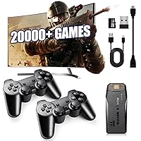 20000+ Retro Gaming Console, New Model Retro Game Stick, Play and Plug Video Games Stick, 4K HDMI Output, 2.4GHz Wireless Game Stick for TV (2 Edition)