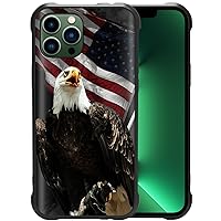 Case for iPhone 11 Pro Max Case,Flag Eagle Case for iPhone 11 Pro Max Design for Men Boys [Anti-Scratch] Non-Slip+Shockproof Rugged TPU Protective Case