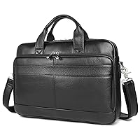 Leather Messenger Bag for Men Vintage Travel Backpack 17 inch laptop Briefcase Shoulder Bags
