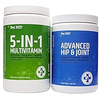 Pet MD 5in1 Multivitamin & Advanced Hip & Joint Soft Chew Bundle