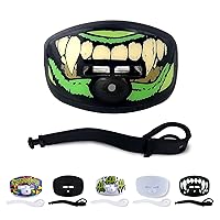 DAMAGE CONTROL Pacifier Mouthpiece, Mouth Piece for Sports, Football Mouthpiece with Helmet Strap, Protects Interior and Exterior of Mouth, Allows Airflow, No Boiling