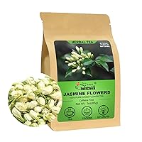Dried Jasmine Flowers, 3oz/85g - Premium Edible Flowers Whole Buds - Non-GMO - Caffeine-free - Perfect For Tea