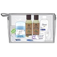Women’s Deluxe 10 PC Kit Featuring: OKAY Black Jamaican Castor Oil Hair, Body, Oral Care, Travel-Size Travel Essentials