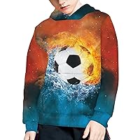 Girls Boys Sports Casual Long Sleeve Sweatshirts Hoodies with Front Pocket Sweater Tops Age 6-16year