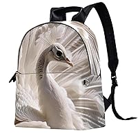 Travel Backpacks for Women,Mens Backpack,White Peacock,Backpack