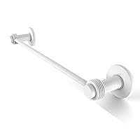 Allied Brass 931G/24 Mercury Collection 24 Inch Groovy Accent Towel Bar, Matte White