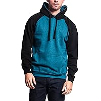 G-Style USA Premium Heavyweight Contrast Raglan Sleeve Pullover Hoodie Sweatshirt