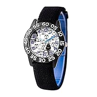 STAR WARS Kids' Plastic Time Teacher Watch, Analog Quartz Nylon Strap Watch