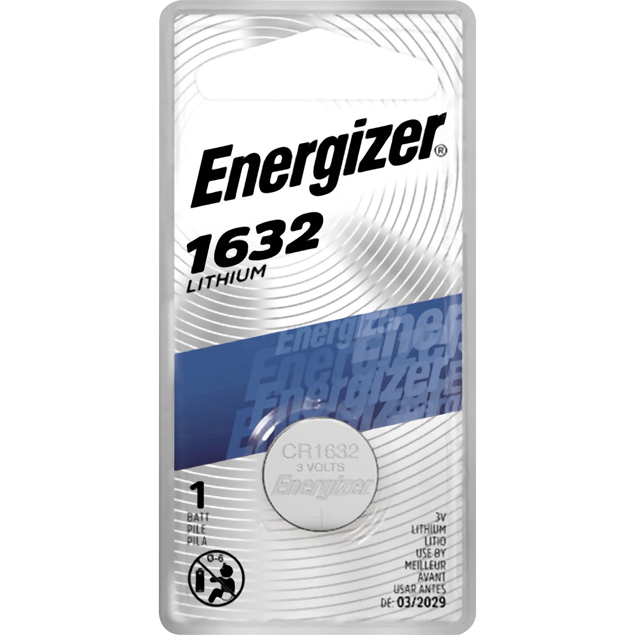 ENERGIZER 1632 Lithium Coin Battery, 1-P (EVEECR1632BP)
