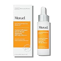 Correct & Protect Broad Spectrum SPF 45 - Environmental Shield 100% Mineral Sunscreen Serum - Blue Light Defense - Brightens and Reduces Discoloration, 1.0 Fl Oz