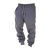 Men's Drawstring Tapered Sweatpants Casual Loose Joggers Pants Lightweight Running Training Athletic Long Trousers