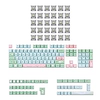 EPOMAKER Alice’s Adventure 147 Keys Cherry Profile PBT Dye Sublimation Keycaps Set with Wisteria Linear Switches Set