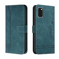 Smartphone Flip Cases Compatible with Samsung Galaxy A41 Wallet Case,Shockproof TPU Protective Case,PU Leather Phone Case Magnetic Flip Folio Leather Case Card Holders Flip Cases (Color : Green)