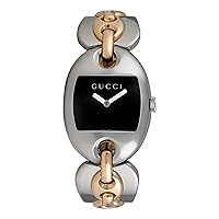 Gucci Women's YA121305 121 Marina Chain Two-Tone Black Dial Watch