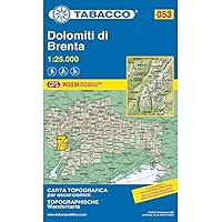 DOLOMITI DI BRENTA MAP TABACCO 1:25.000 DOLOMITI DI BRENTA MAP TABACCO 1:25.000 Map