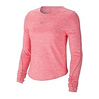 Nike Womens TOP Long Sleeve Runway Reflective Running Top CK2312-663 Size XS Pink