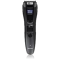 Panasonic Hair and Beard Trimmer, Men's, with 39 Adjustable Trim Settings and Two Comb Attachments for Beard and Hair, Corded or Cordless Operation, ER-GB60-K