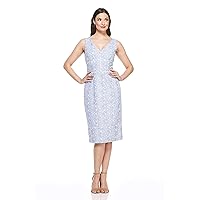 Maggy London Women's Petite Novelty Embroidered Sheath Dress