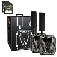 Spartan GoLive 4G LTE Trail Cameras,Live-Streaming, Anti-Theft GPS, On-Demand Image&Video Capture,Real-time Updates,Built-in Lithium Battery,Blackout with 32GB SD Cards - 2 PK (Verizon)