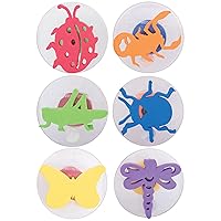 READY 2 LEARN Giant Stampers - Insects - Set 1 - Set of 6 - Easy to Hold Foam Stamps for Kids - Arts and Crafts Stamps for Displays, Posters, Signs and DIY Projects