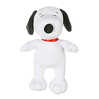 Peanuts for Pets Snoopy Figure Classic Plush Squeaker Dog Toy, 9 Inch Medium White Plush Dog Toy for All Dogs, Officially Licensed Peanuts Product Small Plush Fabric Squeaky Dog Toy (FF13321)