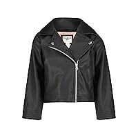 OshKosh B’gosh Baby Girl's Moto Jacket, Black Faux Leather