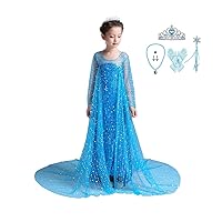 Lito Angels Little Girls Princess Dress Up Costumes Halloween Christmas Party Dress Gown Sequined with Accessories