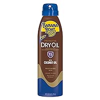 Banana Boat Protective Tanning Dry Oil Clear Spray Sunscreen SPF 15, 6oz | Tanning Sunscreen Spray, Banana Boat Dry Oil SPF 15, SPF Tanning Oil, Dry Tanning Oil Spray, Oxybenzone Free Sunscreen, 6oz