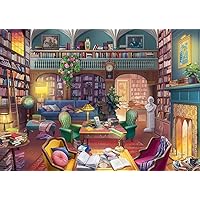 Ravensburger Dream Library 500 Piece Large Format Jigsaw Puzzle for Adults - 17459 - Every Piece is Unique, Softclick Technology Means Pieces Fit Together Perfectly, Multicolor, 27 x 20
