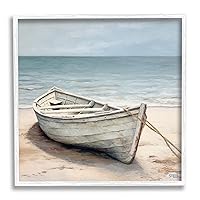 Stupell Industries Subtle Boat Docked Framed Giclee Art by RB