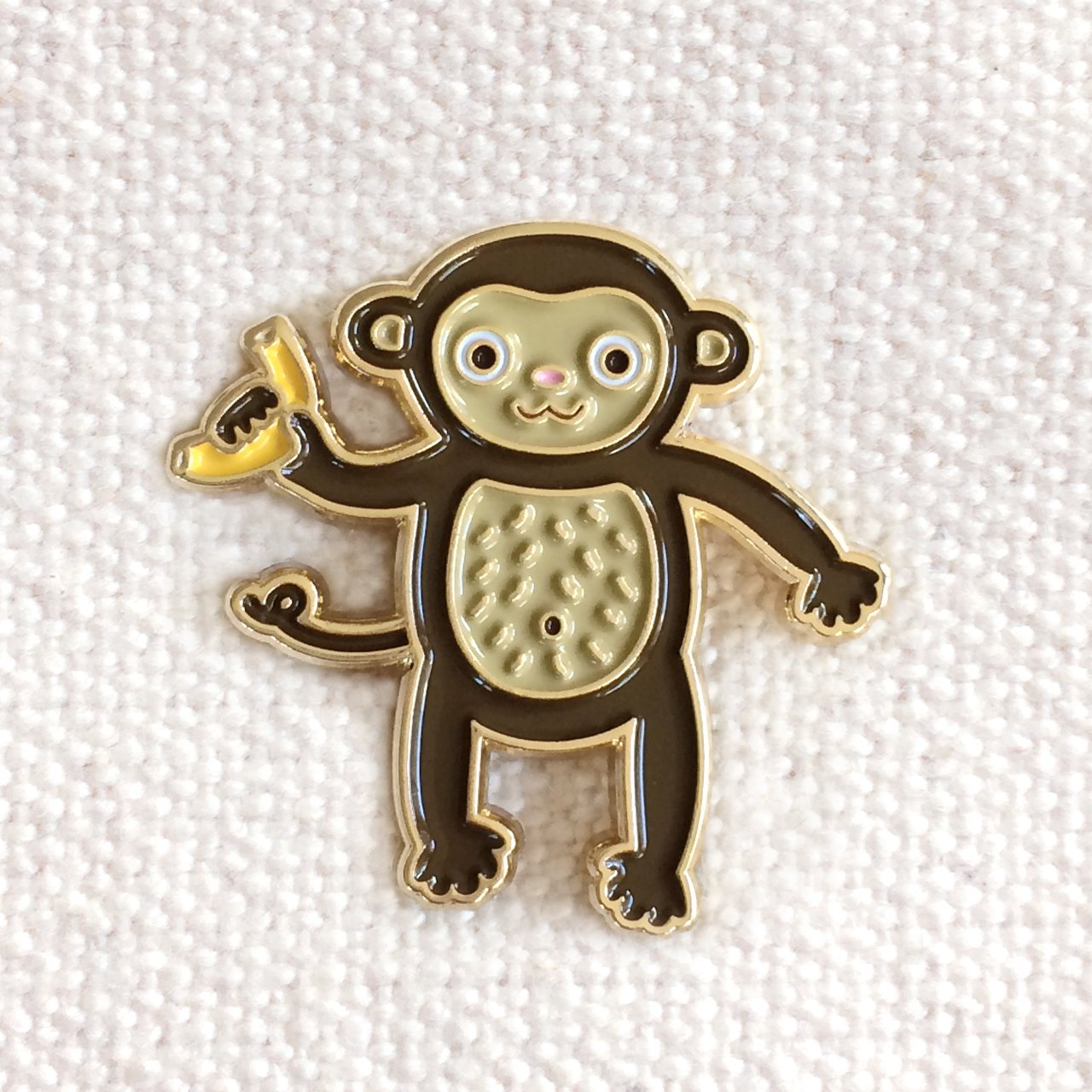 Night Owl Paper Goods Monkey Enamel Pin