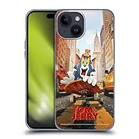 Head Case Designs Officially Licensed Tom and Jerry Movie (2021) Best of Enemies Graphics Soft Gel Case Compatible with Apple iPhone 15